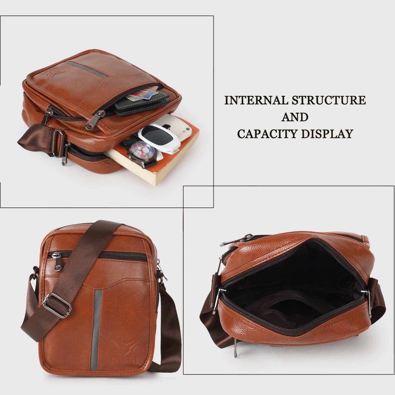 Designer Tan Cross body Bags – A-005