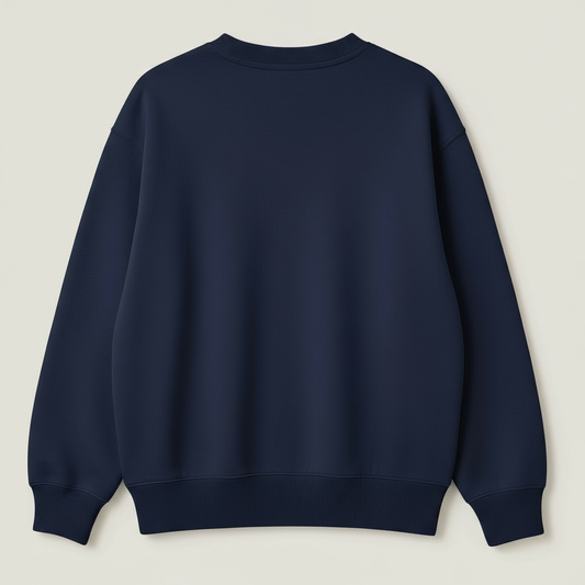 Classic Oversized Plain Sweatshirt PL-003-Navy Blue
