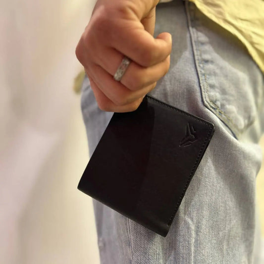 Black Leather Wallet For Men – WAL-002