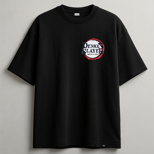 Zenitsu Agatsuma Black Oversized Tee-DP-043-BL
