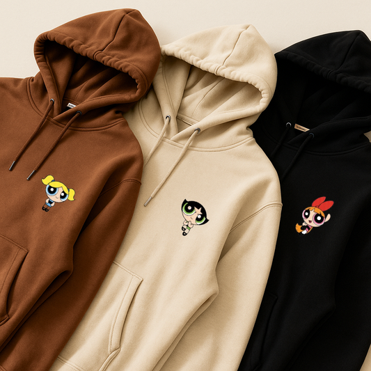 Powerpuff Girls Hoodie & Sweatshirt 3ro Set Combo-EM-0013