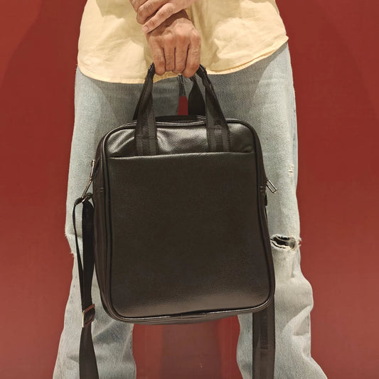 Cross Messenger Bag | Black Pre Pocket – A-001