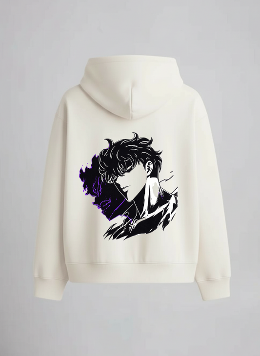 jujutsu kaisen Oversized Hoodie DP-0034-Off White
