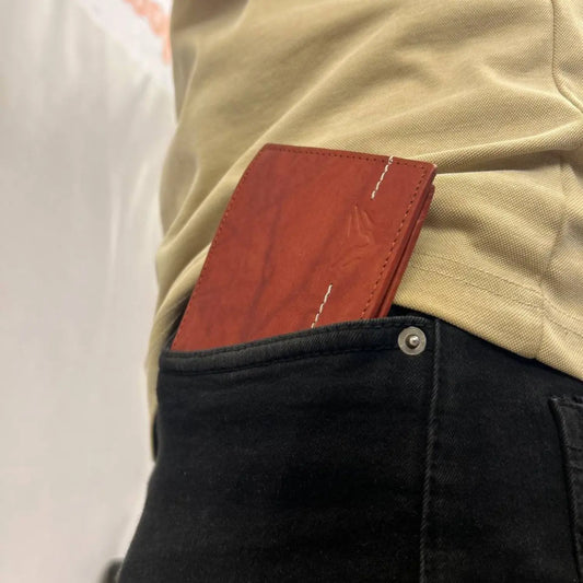 Pure Leather Maroon Color Wallet For Men – WAL-003