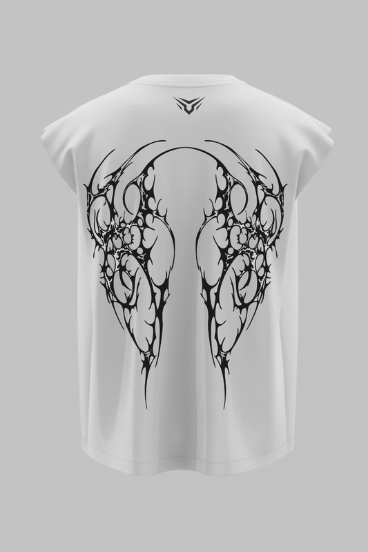 Utility Knitted Vest Heavyweight Cotton-001-WH