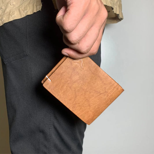 Leather Purse For Men in Brown Color – WAL – 005