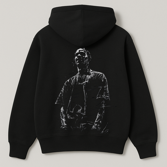 Travis Scott Oversized Hoodie DP-005-Black
