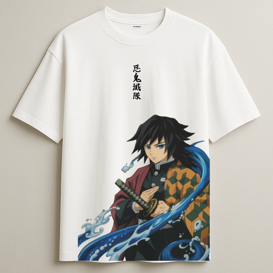 Giyu Tomioka Oversized Tee-DP-044-WH