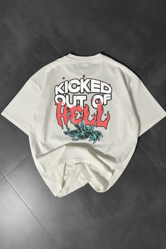 Oversized Black Tee-DP-057-WH