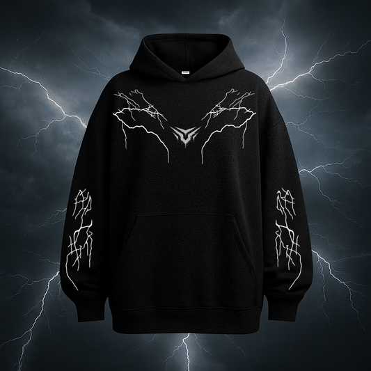 Thunder Oversized Hoodie DP-0038-Black