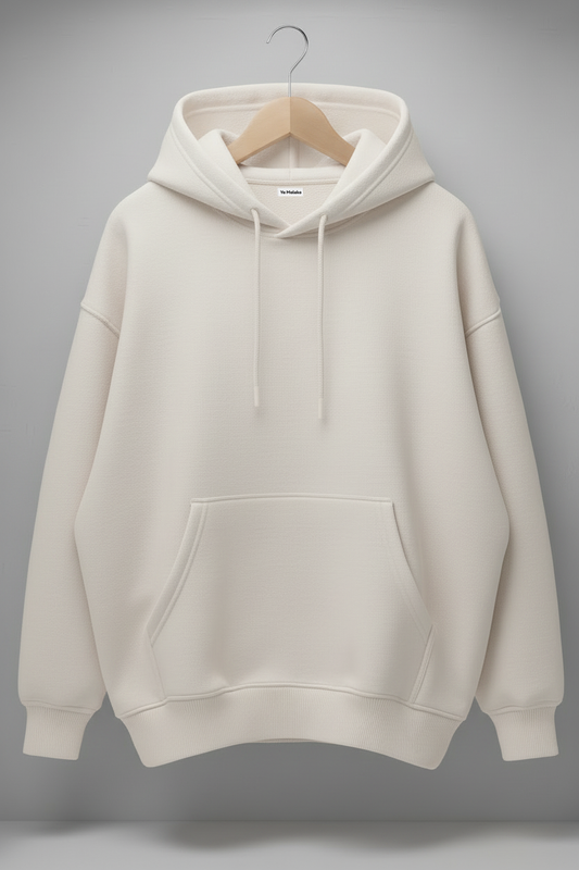 Premium Oversized Plain Hoodie PL-004-Off White