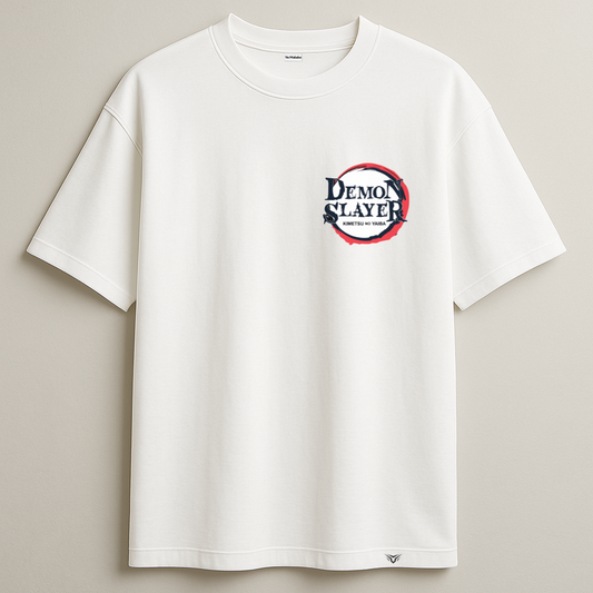 Zenitsu Agatsuma Off White Oversized Tee-DP-043-WH