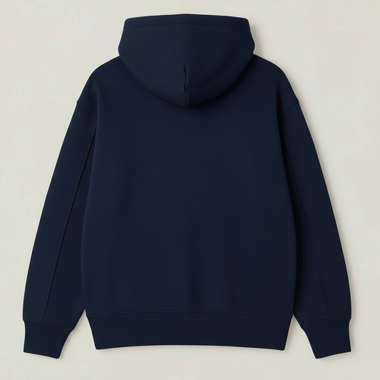 Premium Oversized Plain Hoodie PL-003-Navy Blue