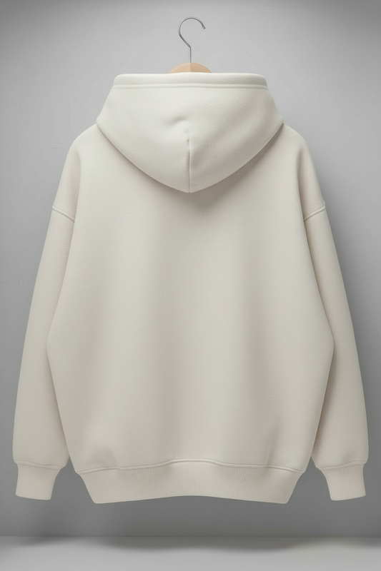 Premium Oversized Plain Hoodie PL-004-Off White