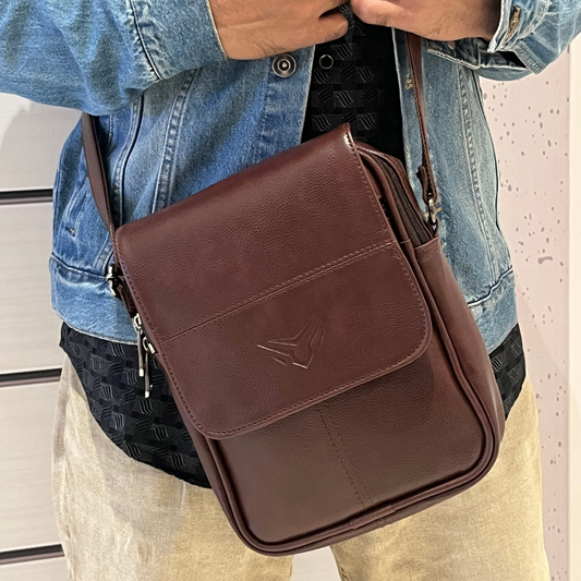 Crossbody Bags for Men and Women Brown - A-0010