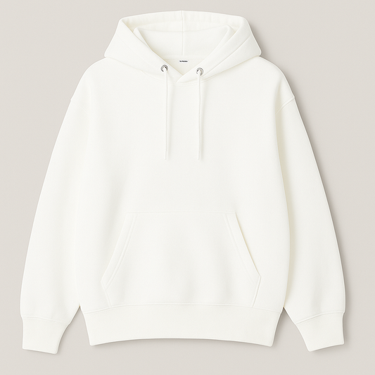 Premium Oversized Plain Hoodie PL-004-Off White