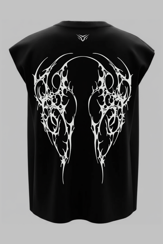 Utility Knitted Vest Heavyweight Cotton-001-BL