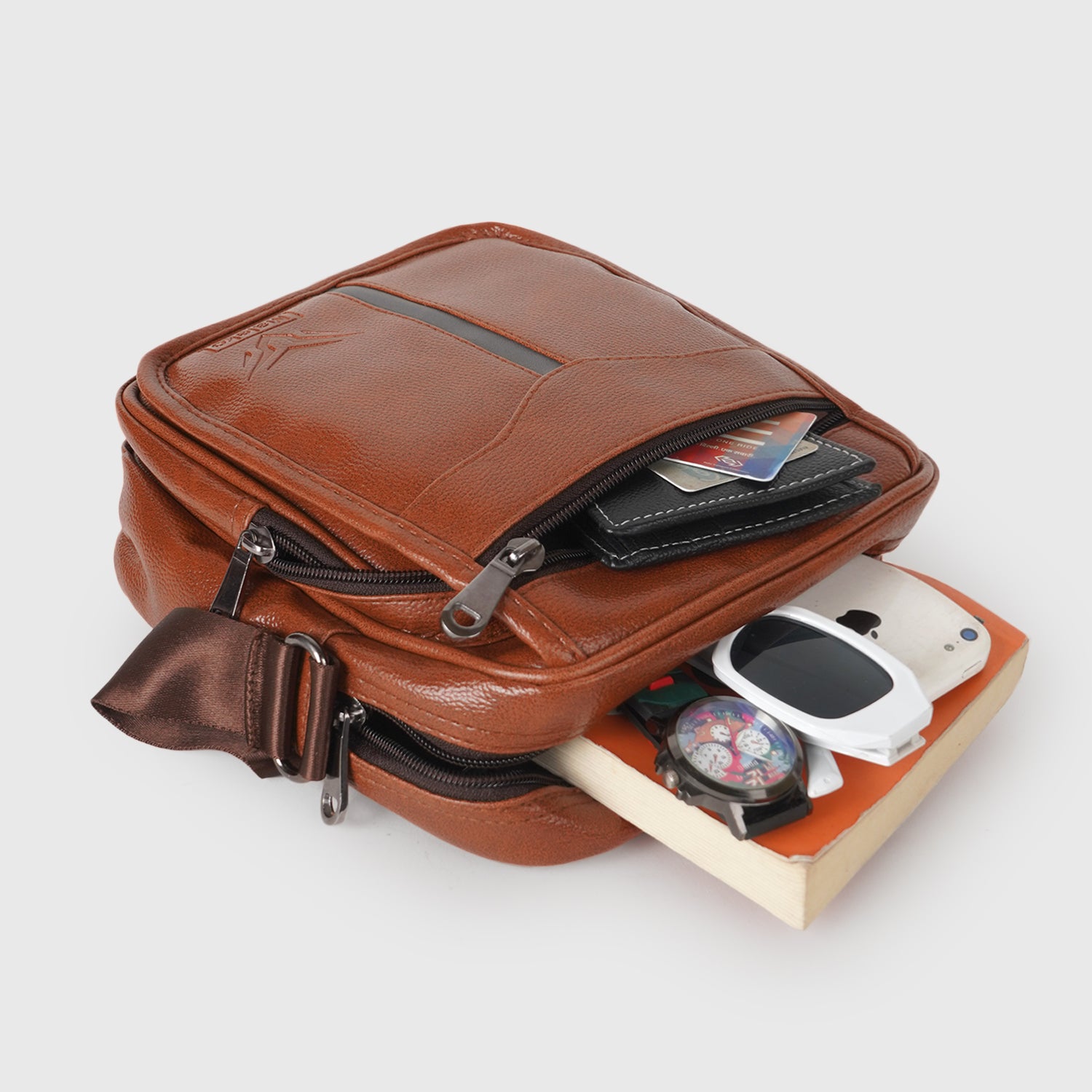 Designer Tan Cross body Bags – A-005