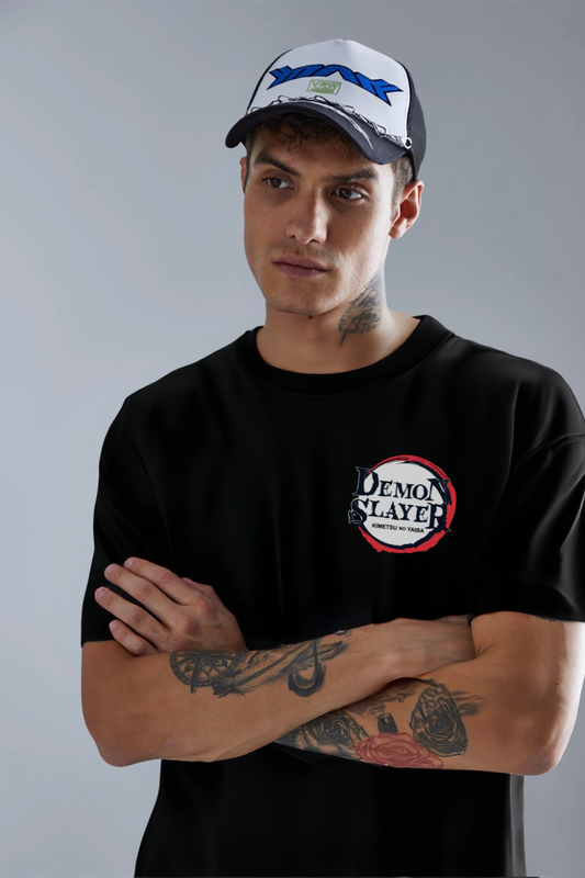 Zenitsu Agatsuma Black Oversized Tee-DP-031-BL