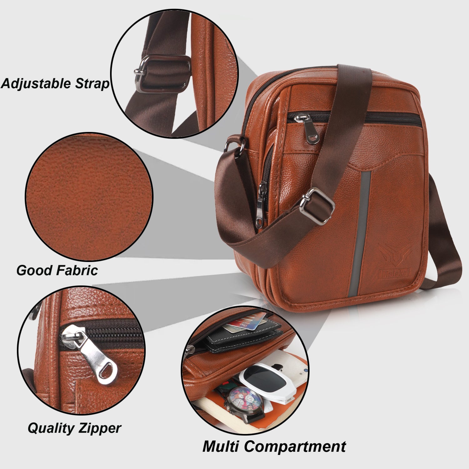 Designer Tan Cross body Bags – A-005