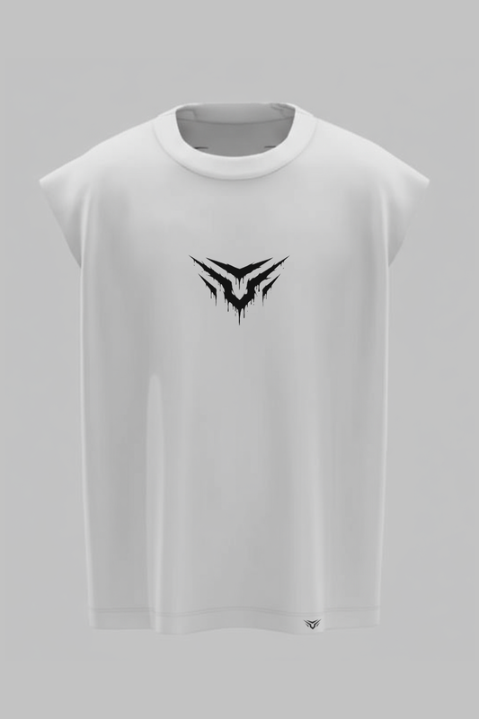 Premium Cotton Boxy Vest-VT-002-WH