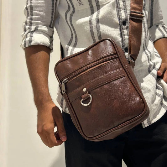 Brown Cross Body Bags For Men – A-008
