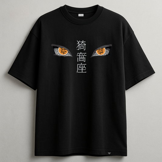 Akaza Black Oversized Tee-DP-044-BL