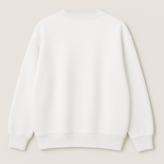 Classic Oversized Plain Sweatshirt PL-004-Off White