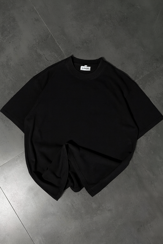 Oversized Black Tee-DP-054-BL