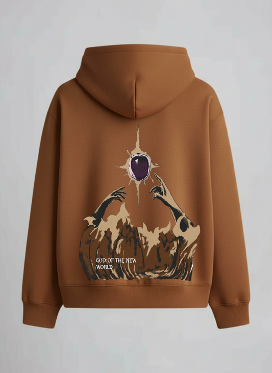 Oversized Hoodie DP-0037-Brown