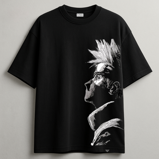 Oversized Black Kakashi Hatake Unisex Tee-DP-008-BL