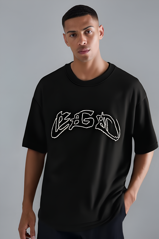 Dark Aesthetic Oversized Tee-DP-003-BL