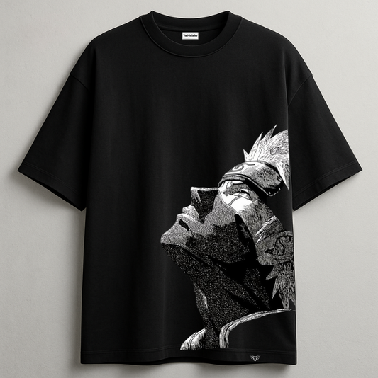 Kakashi Hatake Oversized Black Unisex Tee-DP-018-BL