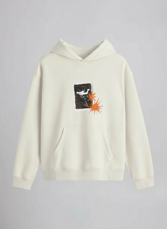 Oversized Hoodie DP-0035-Off White