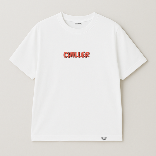 Chiller Oversized White T-Shirt-SP-001-WH