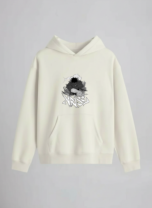 jujutsu kaisen Oversized Hoodie DP-0034-Off White