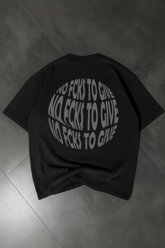 Oversized Black Tee-DP-055-BL