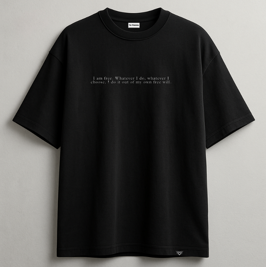 Eren Yeager Oversized Unisex Black Tee-DP-011-BL