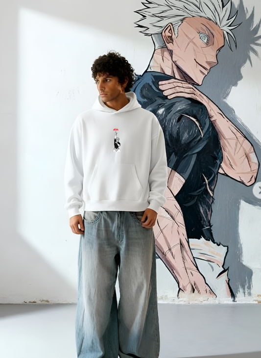 jujutsu kaisen Oversized Hoodie DP-0025-Off White