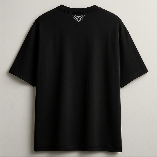 Three Graces Oversized Black Unisex Tee-DP-001-BL
