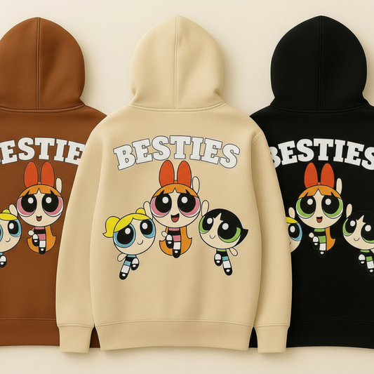 Powerpuff Girls Hoodie & Sweatshirt 3ro Set Combo-EM-0013