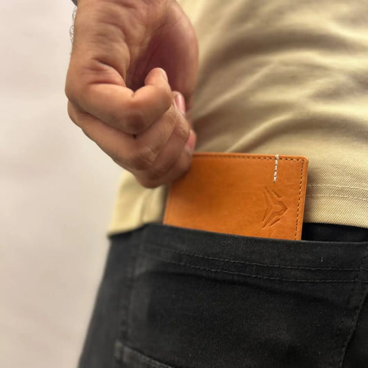 Pure Leather Orange Color Wallet For Men – WAL-003