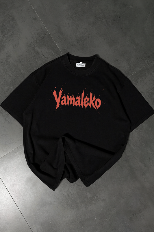 Oversized Black Tee-DP-057-BL