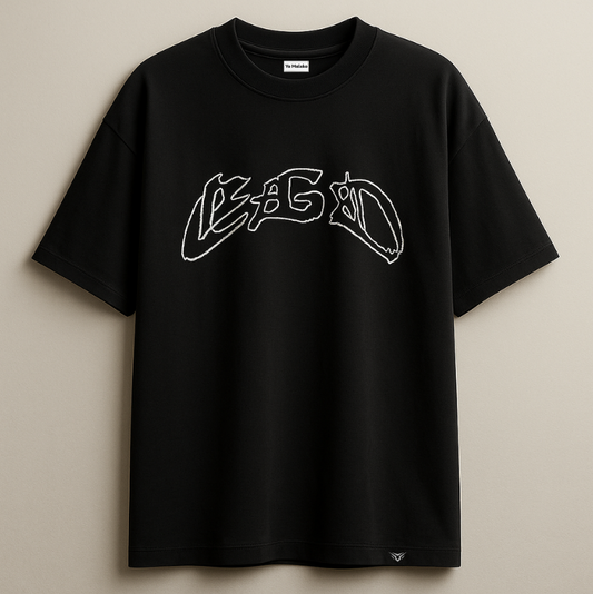 Dark Aesthetic Oversized Tee-DP-003-BL