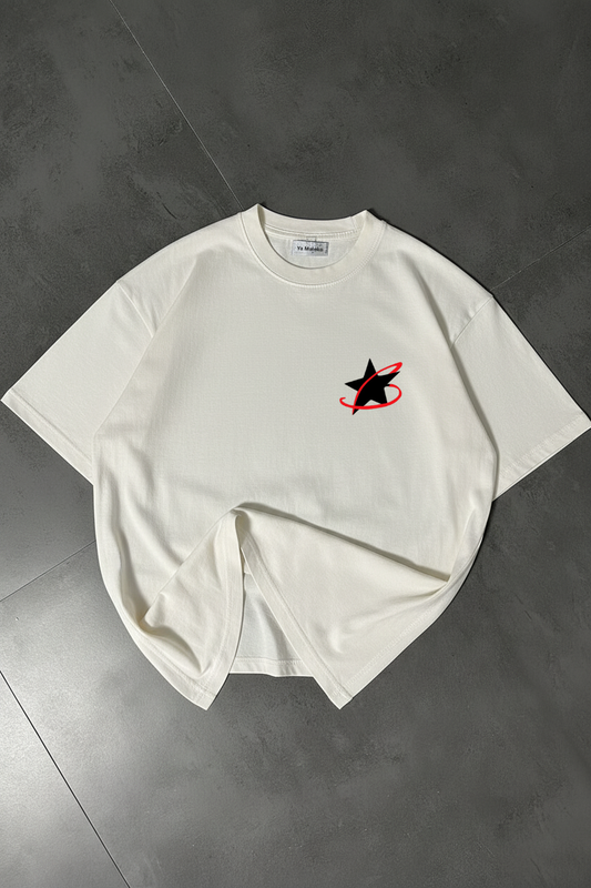 Oversized Black Tee-DP-058-WH