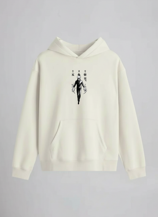 jujutsu kaisen Oversized Hoodie DP-0033-Off White
