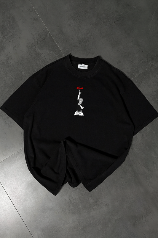 jujutsu kaisen Oversized Black Tee-DP-059-BL