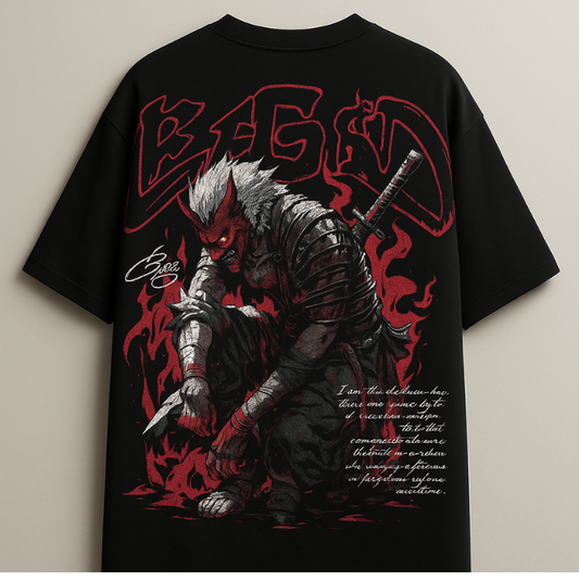 Dark Aesthetic Oversized Tee-DP-003-BL