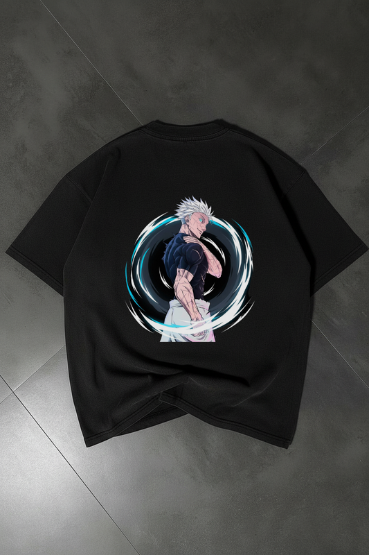 jujutsu kaisen Oversized Black Tee-DP-059-BL