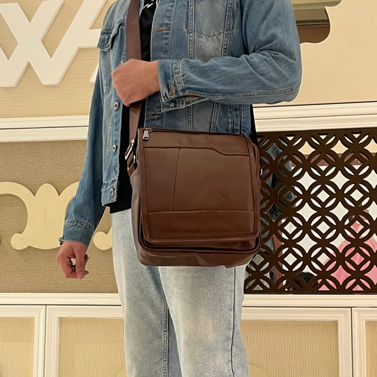 Brown Cross Messenger Bag – CBD-A-003